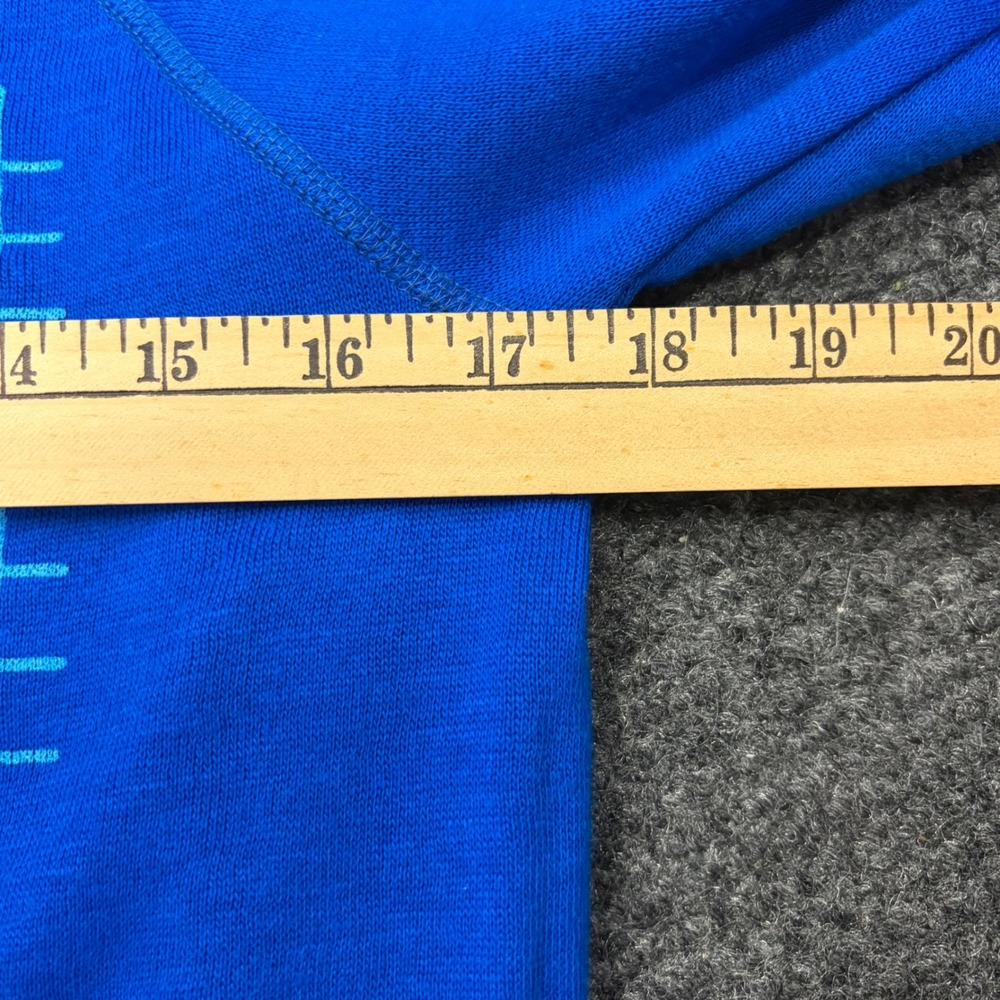 Vintage 80s Las Vegas Sweatshirt Royal Blue Raglan Made in USA Medium Retro - Picture 5 of 5